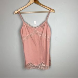 Pink Cami Lace Detailed Large
